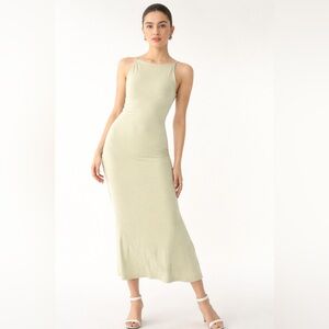 NWT OGL Move Sage Green Slip Midi/Maxi Dress